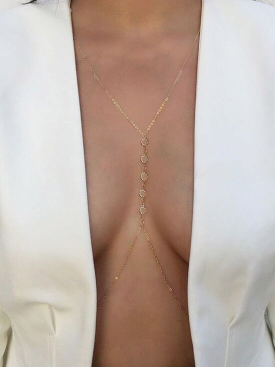 Accessories - Gold and stone bodychain
